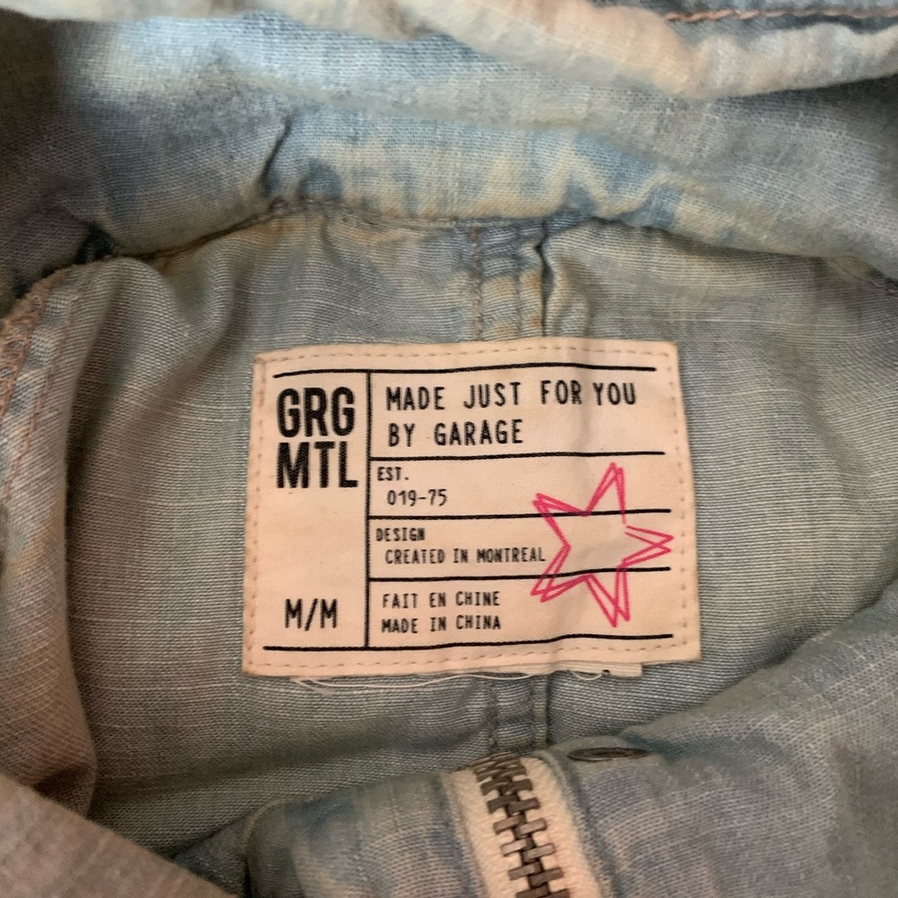 Drawstring waist denim jacket - Picture 3 of 5
